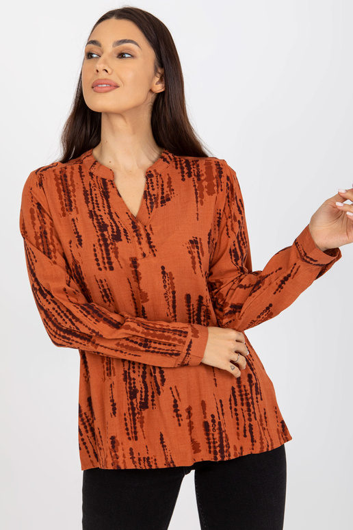 Helepruun pluus trükise ja...