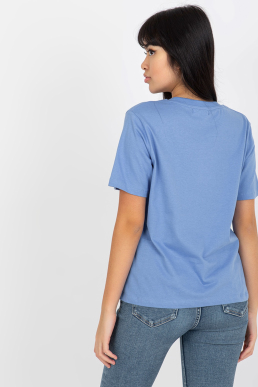 Sinine klassikaline T-särk puuvillast...