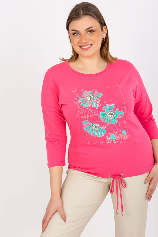 Roosa naiste suures suuruses pluus...