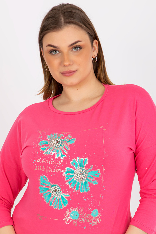 Roosa naiste suures suuruses pluus...