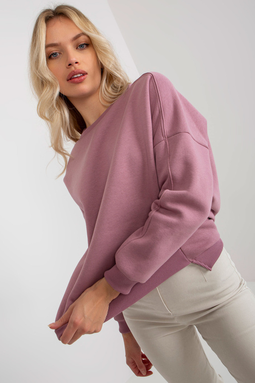 Dirty roosa ümara kaelusega dressipluus