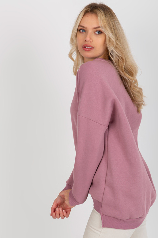 Dirty roosa ümara kaelusega dressipluus