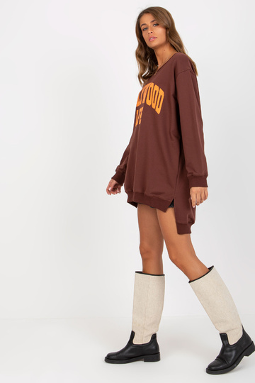 Bluza VI-BL-3102.01P D.PRUUN/ORANŽ