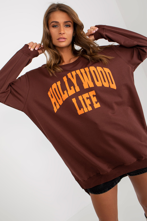 Bluza VI-BL-3102.01P D.PRUUN/ORANŽ