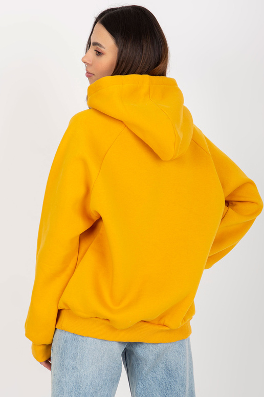 Kollane dressipluus kapuutsiga ja...