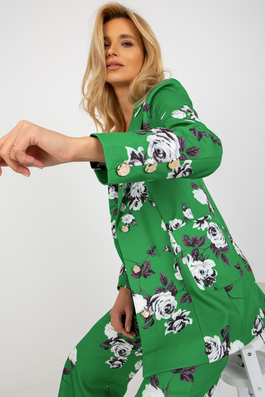 Roheline elegantne lillelisest...