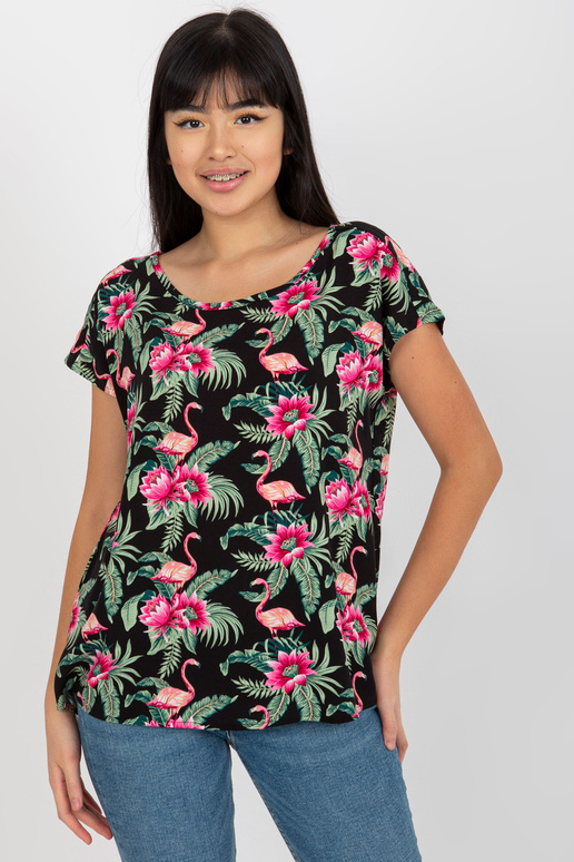 Bluzka-D73771R10978P-Czarno-zielony