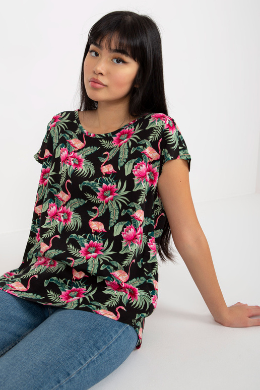 Bluzka-D73771R10978P-Czarno-zielony