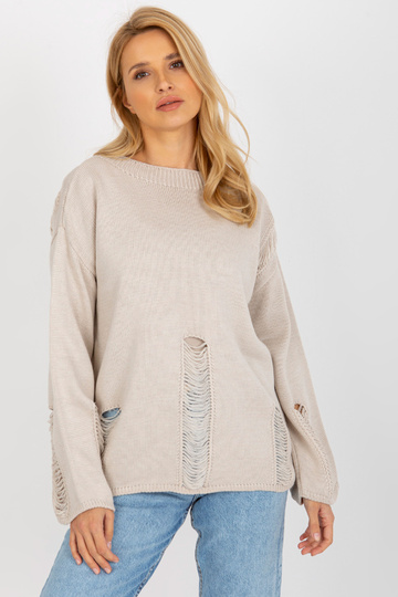 Sweter-BA-SW-8043.03-beżowy 2