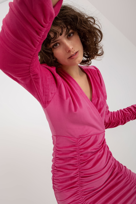 Sukienka-RP-SK-8199.57-ciemny różowy Sukienka-RP-SK-8199.57-ciemny różowy