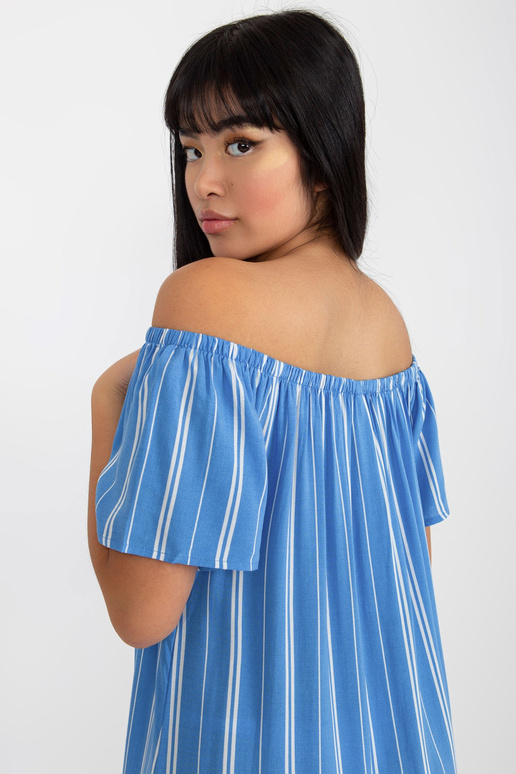 Sukienka-D73771R30145J-biało-niebieski Sukienka-D73771R30145J-biało-niebieski