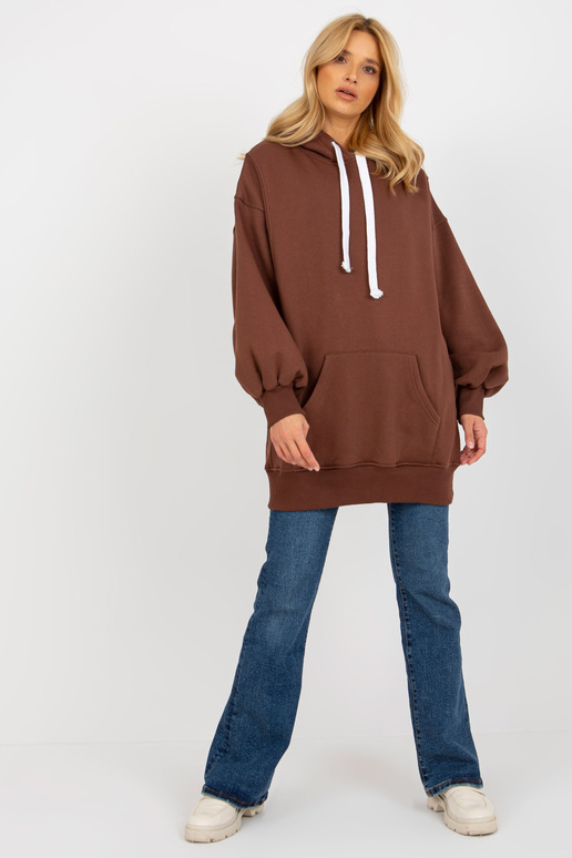 Tumepruun pikk dressipluus põhiline...