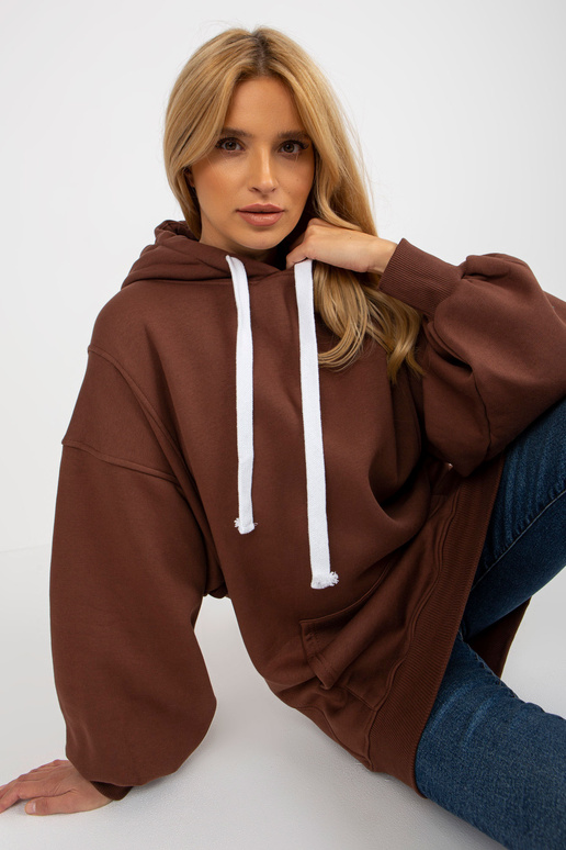 Tumepruun pikk dressipluus põhiline...