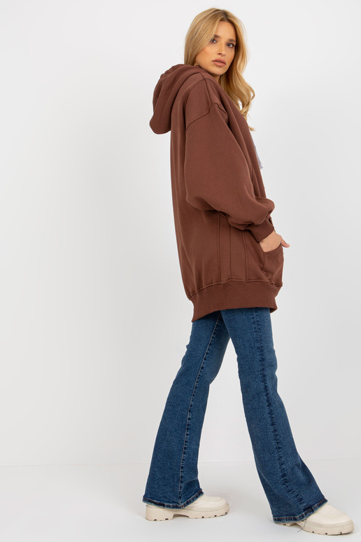 Tumepruun pikk dressipluus põhiline...