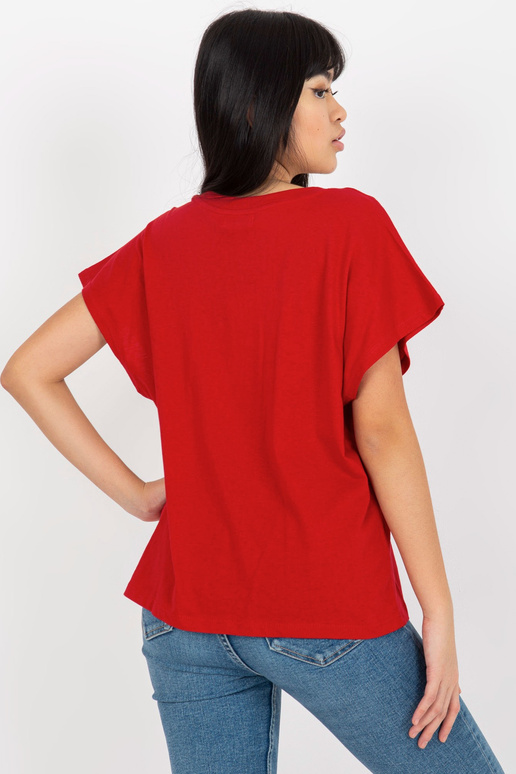 Punane V-kaelusega T-särk MAYFLIES Punane V-kaelusega T-särk MAYFLIES