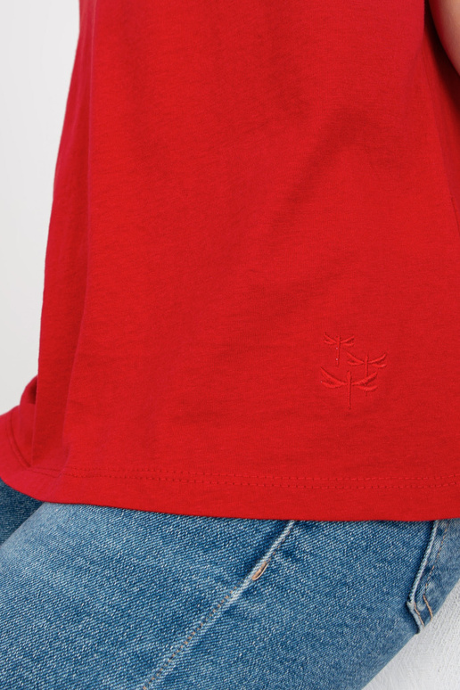 Punane V-kaelusega T-särk MAYFLIES Punane V-kaelusega T-särk MAYFLIES