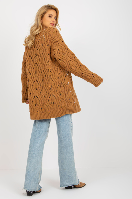 Kardigan-BA-SW-3021.00P-camelowy Kardigan-BA-SW-3021.00P-camelowy