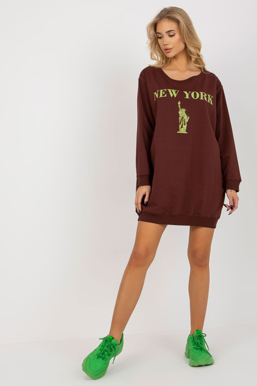 Bluza VI-BL-3212.15X D.PRUUN/KOLLANE