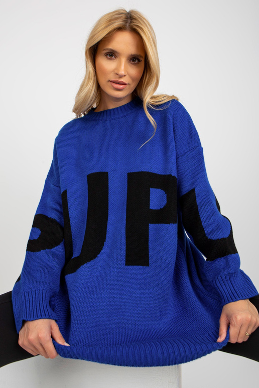 Koobaltist pikk oversize villane...