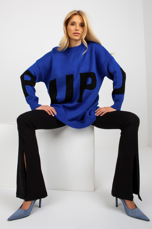 Koobaltist pikk oversize villane...