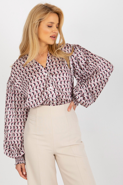 Valge ja määrdunudroosa trükise ja...