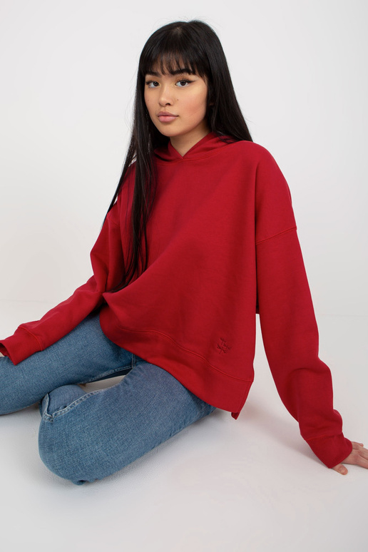 Punane dressipluus kapuutsiga ja...