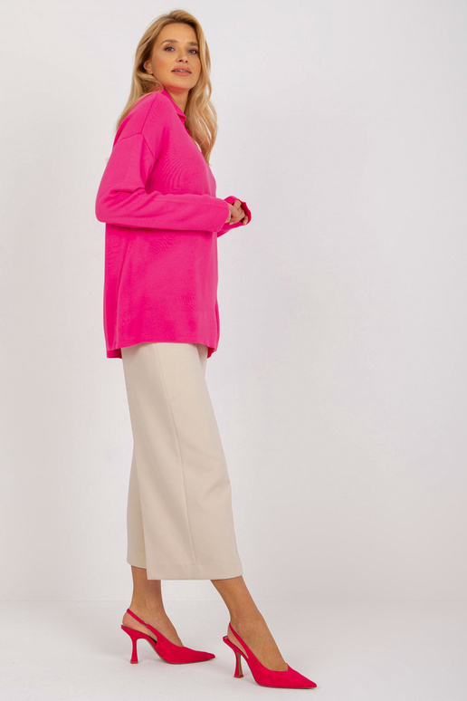 Fluo roosa pikk oversize kraega...