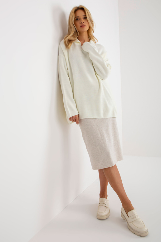 Ecru naiste oversize kraega kampsun...