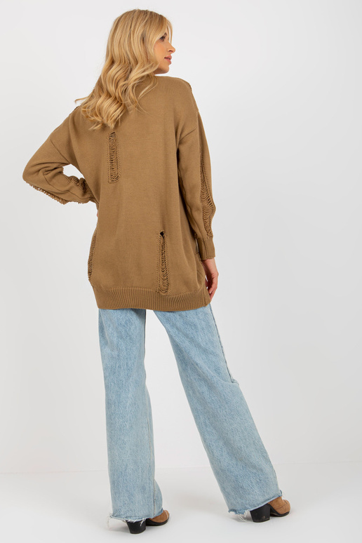 Kaameli lahtine aukudega kardigan RUE... Kaameli lahtine aukudega kardigan RUE...