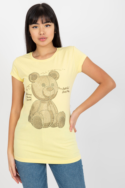 Helekollane naiste T-särk kaisukaru...