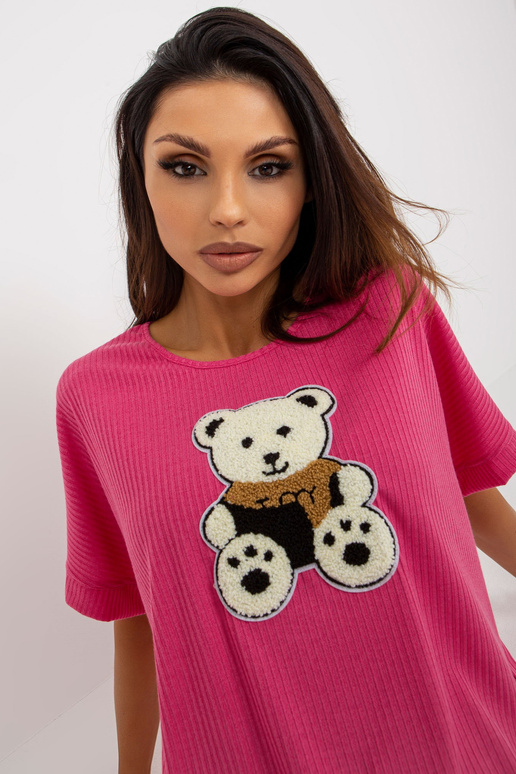 Fuksia värvi soonikuga oversize pluus...