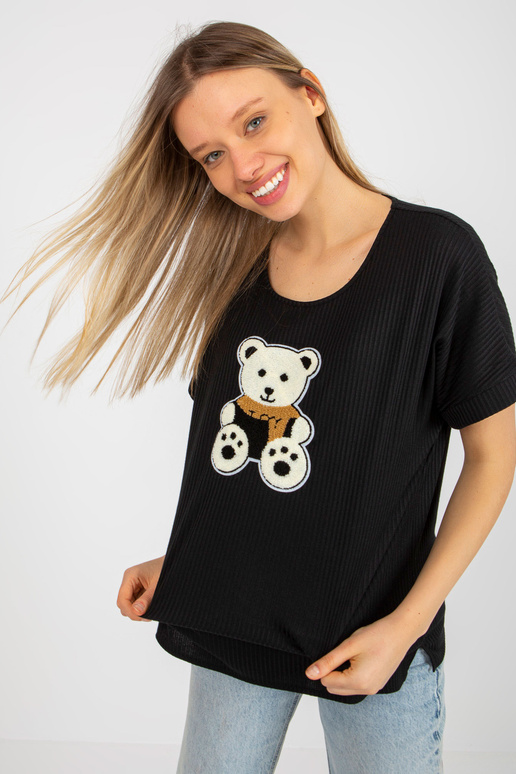 Must naiste oversize pluus triibulise...