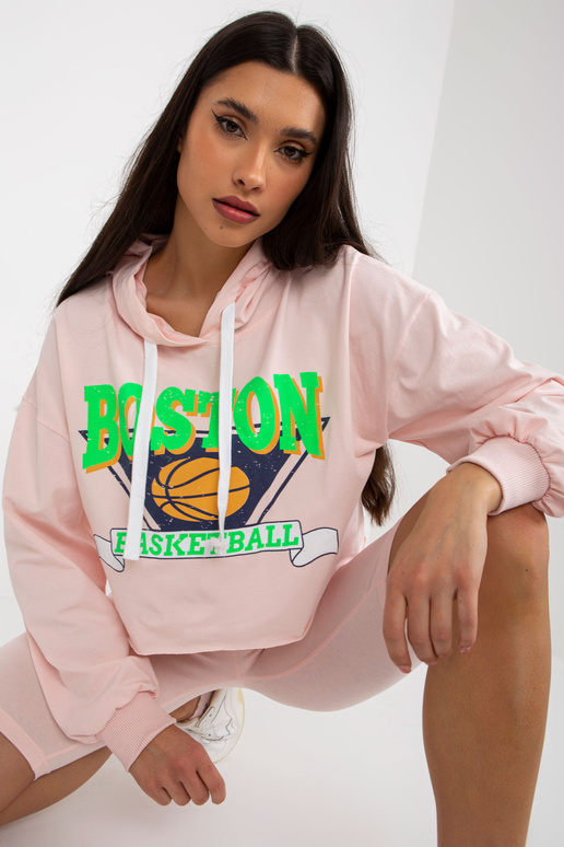 Heleroosa vabaaja komplekt rattapükstega