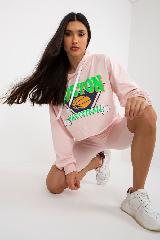 Heleroosa vabaaja komplekt rattapükstega