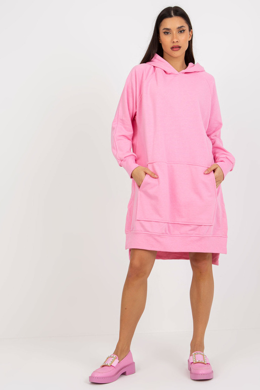 Basic oversize roosa kapuutsiga...