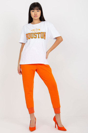 Valge vaba trükiga T-särk 2