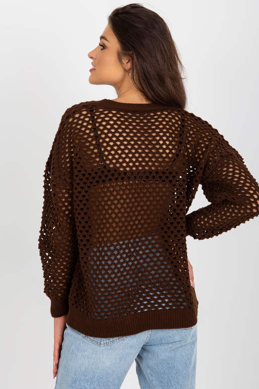 Pruun ažuurne suvine sviiter pikkade...