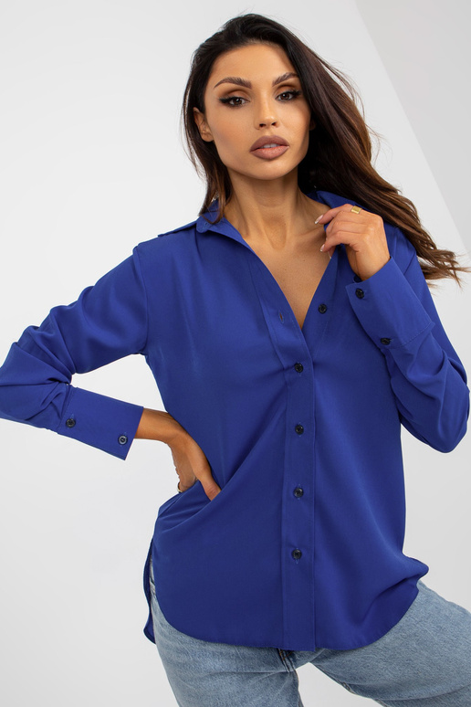 Koobalt naiste klassikaline kraega särk