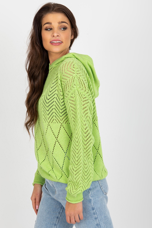 Heleroheline ažuurne kapuutsiga...