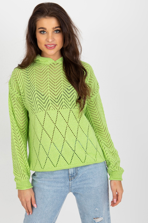 Heleroheline ažuurne kapuutsiga...