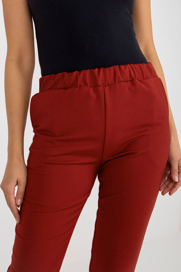 Burgundia kangast taskutega...