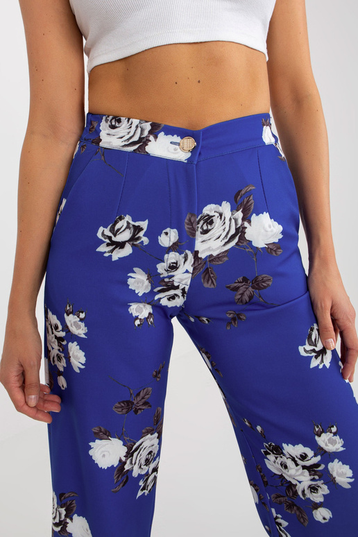 Koobalti laiad rooside ülikonnapüksid