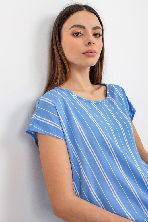 Sinine naiste viskoostriibuline pluus...