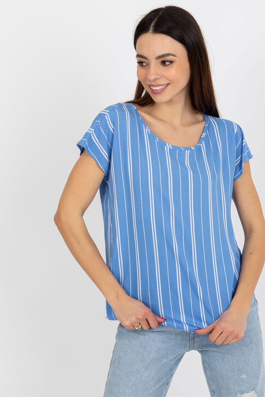 Sinine naiste viskoostriibuline pluus...