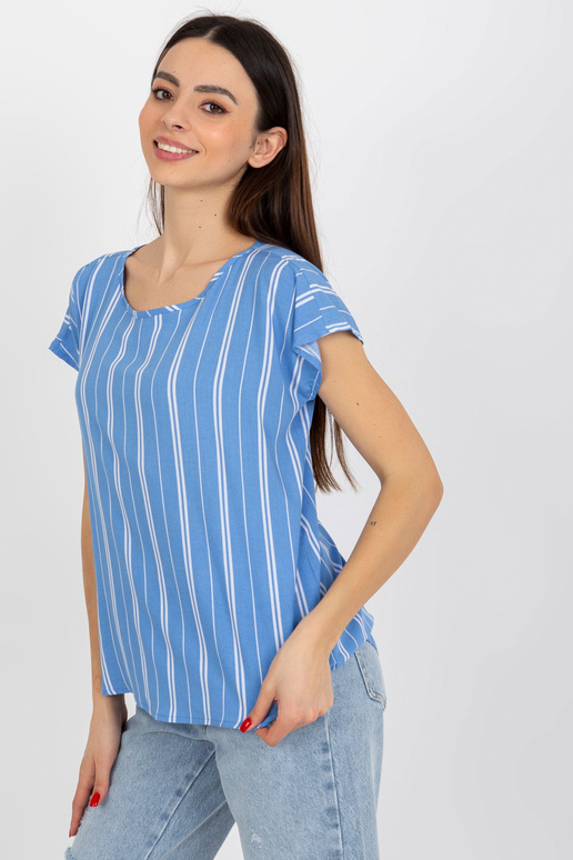 Sinine naiste viskoostriibuline pluus...