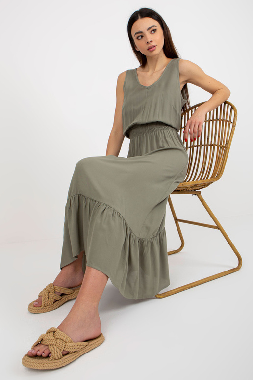 Khaki värvusega maksikleit,... Khaki värvusega maksikleit,...