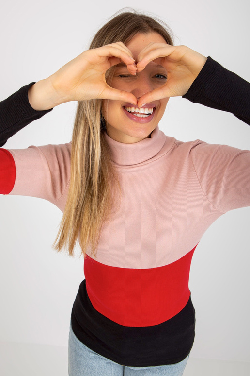 Heleroosa ja musta liibuva triibulise...