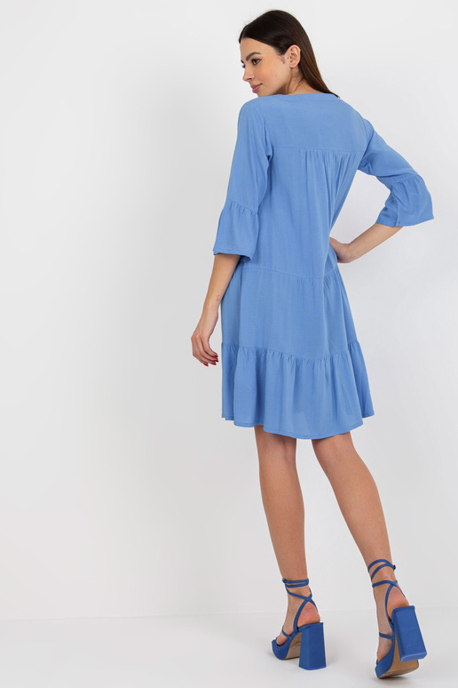 Helesinine avar kleit voldilise ja...