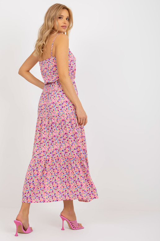 Roosa lilleline maksikleit elastse...