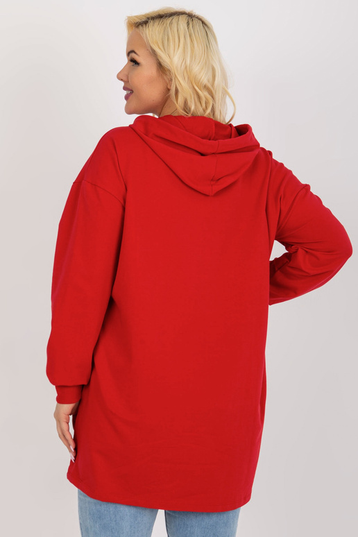 Punane pikem plusssuuruses kapuuts